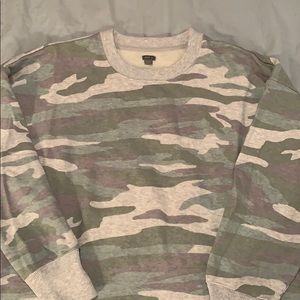 Aerie camo crewneck sweatshirt